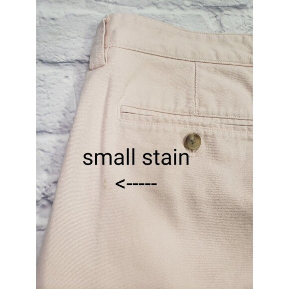 Chaps Mens Size 38 Light Pink Flat Front Chino Shorts - Picture 4 of 4